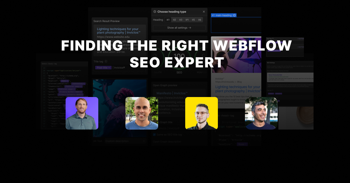How to Find the Right Webflow SEO Expert (and Avoid the Wrong One)